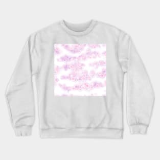 pink floral abstract texture pattern Crewneck Sweatshirt